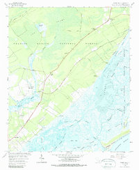 1959 Map of Awendaw, SC, 1988 Print