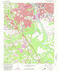 Download a high-resolution, GPS-compatible USGS topo map for Southwest Columbia, SC (1983 edition)