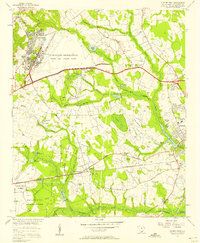 1957 Map of Sumter, SC, 1958 Print