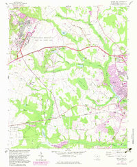 1957 Map of Sumter, SC, 1983 Print