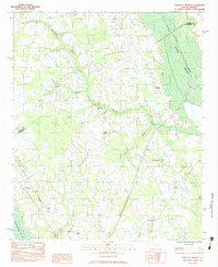 Download a high-resolution, GPS-compatible USGS topo map for Tearcoat Branch, SC (1983 edition)