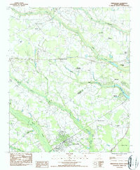 Download a high-resolution, GPS-compatible USGS topo map for Timmonsville, SC (1987 edition)