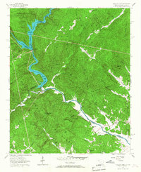 Download a high-resolution, GPS-compatible USGS topo map for Tugaloo Lake, SC (1967 edition)