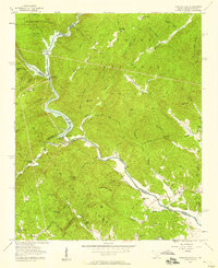 Download a high-resolution, GPS-compatible USGS topo map for Tugaloo Lake, SC (1958 edition)