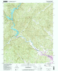 Download a high-resolution, GPS-compatible USGS topo map for Tugaloo Lake, SC (2001 edition)