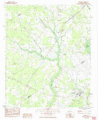 Download a high-resolution, GPS-compatible USGS topo map for Turbeville, SC (1983 edition)