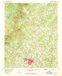 Download a high-resolution, GPS-compatible USGS topo map for Walhalla, SC (1969 edition)