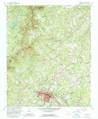 Download a high-resolution, GPS-compatible USGS topo map for Walhalla, SC (1990 edition)