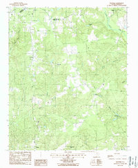 preview thumbnail of historical topo map of Kershaw County, SC in 1988
