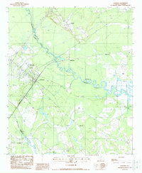 preview thumbnail of historical topo map of Yemassee, SC in 1988
