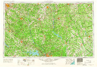 1953 Map of Spartanburg, 1966 Print