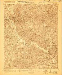 1920 Map of Clarks Hill
