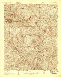 1935 Map of Greer