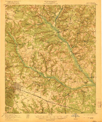 preview thumbnail of historical topo map of Aiken, SC in 1921