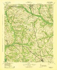 preview thumbnail of historical topo map of Allendale, SC in 1943