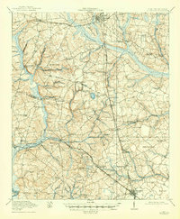 1919 Map of Allendale, 1947 Print