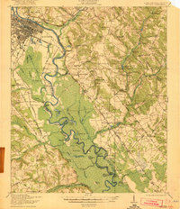 preview thumbnail of historical topo map of Augusta, GA in 1921