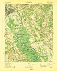 preview thumbnail of historical topo map of Augusta, GA in 1943