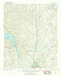 1935 Map of Camden, SC, 1969 Print