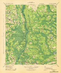1943 Map of Cottageville, SC