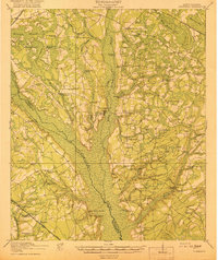 1919 Map of Hampton County, SC