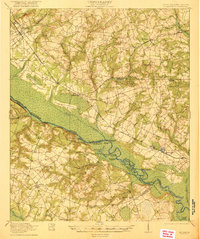preview thumbnail of historical topo map of Barnwell County, SC in 1921