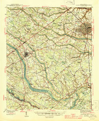 preview thumbnail of historical topo map of Florence County, SC in 1945