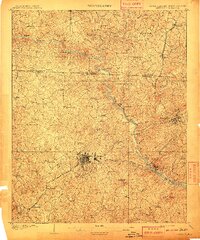 1909 Map of Gaffney