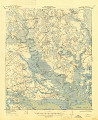 1918 Map of Green Pond, 1945 Print