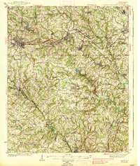 1938 Map of Greer