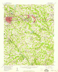 1957 Map of Greer, 1959 Print