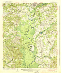 1938 Map of Kershaw County, SC