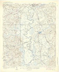 1938 Map of Hagood