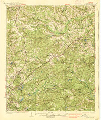 1937 Map of Arcadia Lakes, SC