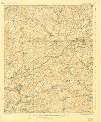 1937 Map of Kershaw County, SC, 1940 Print