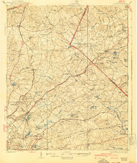 1937 Map of Arcadia Lakes, SC, 1940 Print