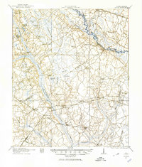 1919 Map of Lodge, 1974 Print