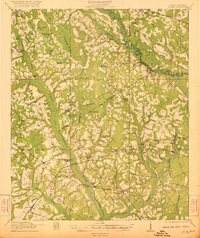 1921 Map of Bamberg County, SC