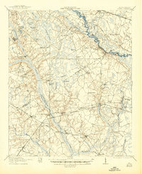 1921 Map of Lodge, SC, 1944 Print