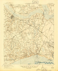 1921 Map of Manning, 1945 Print