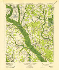 1943 Map of Mayesville, SC
