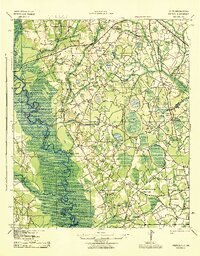 1943 Map of Peeples