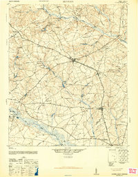 1944 Map of Seivern, 1946 Print