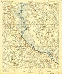 1919 Map of Shirley, 1942 Print