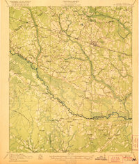 preview thumbnail of historical topo map of St. George, SC in 1921