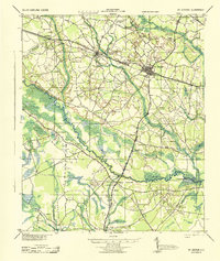 1944 Map of St. George, SC