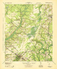 preview thumbnail of historical topo map of Summerville, SC in 1944