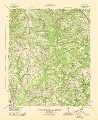 preview thumbnail of historical topo map of Aiken County, SC in 1943