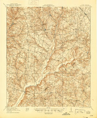 preview thumbnail of historical topo map of Aiken County, SC in 1921