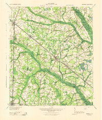 preview thumbnail of historical topo map of Varnville, SC in 1944